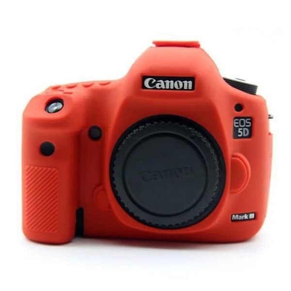 Canon EOS 5D Mark III silikoninen kamerakotelo - Punainen Red