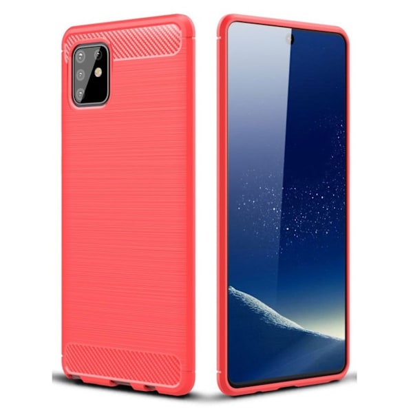 Carbon Flex cover - Samsung Galaxy Note 10 Lite - Rød Red