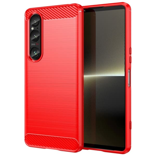 Carbon Flex Sony Xperia 1 VI skal - Röd Röd