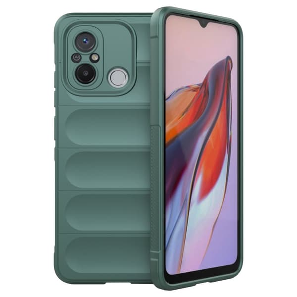 Mjukt greppformat Xiaomi Poco C55 / Xiaomi Redmi 11A / Xiaomi Redmi 12C skal - Grön Grön