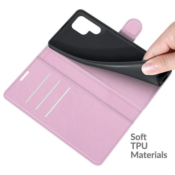 Classic Samsung Galaxy S22 Ultra Flip Suojakotelo - Pinkki Pink