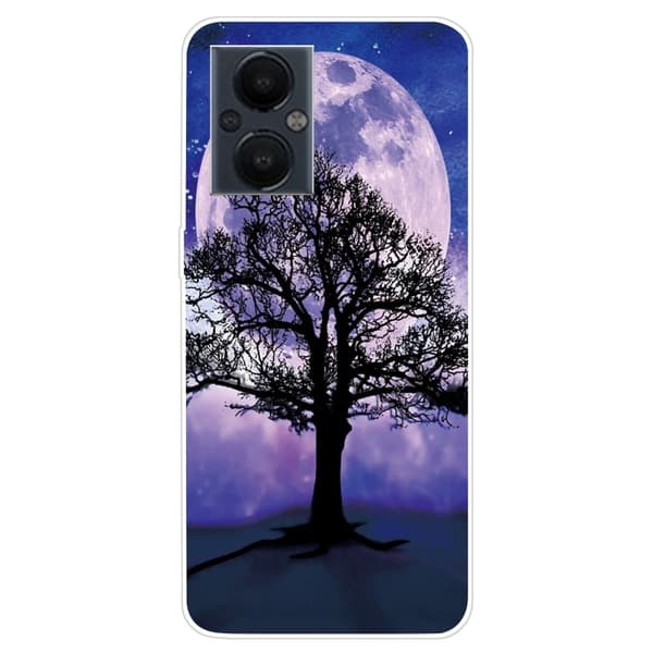 Deco OnePlus Nord N20 5G Etui - Træ og Måne Purple