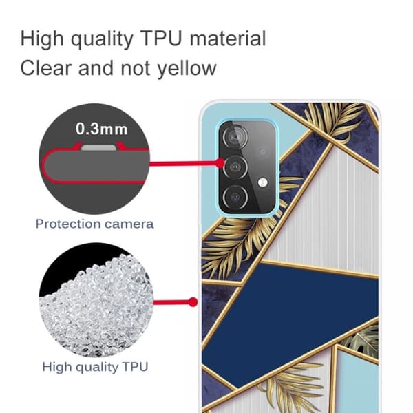 Marble design Samsung Galaxy A32 kotelot - Fragmentti Väri Ja Viiniköynnös Multicolor