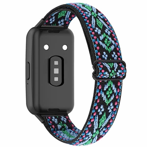Samsung Galaxy Fit3 Klockarmband Elastiskt Nylon Justerbart Smart Klockarmband - Grön Grön