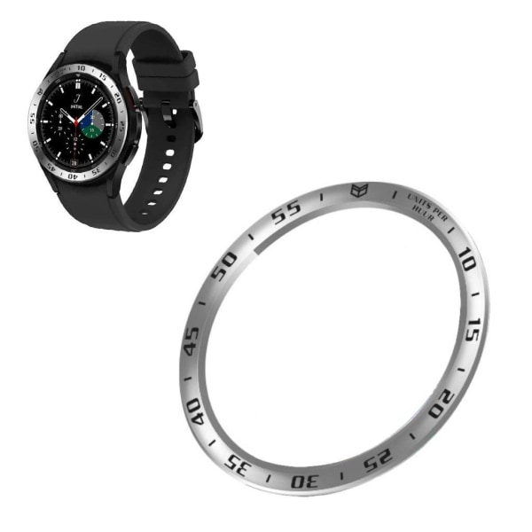 Samsung Galaxy Watch 4 Classic (46mm) time scale style stainless Silvergrå