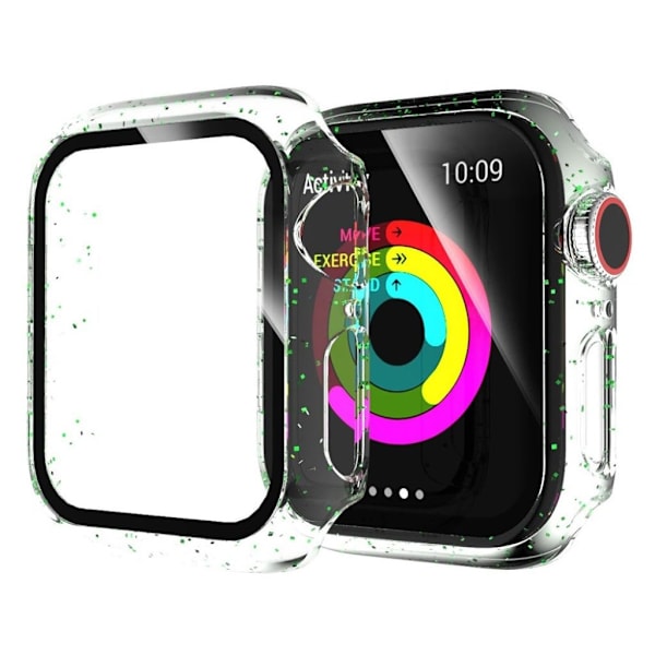 Apple Watch Serie 5 / 4 44mm glittrig ram - Grön Grön
