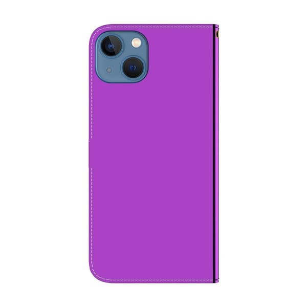 Mirror iPhone 14 flip-etui - Lilla Purple