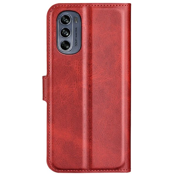 Læderetui med Pung til Motorola Moto G62 5g - Rød Red