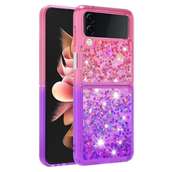 Princess Samsung Galaxy Z Flip4 Deksel - Rosa / Lilla Pink