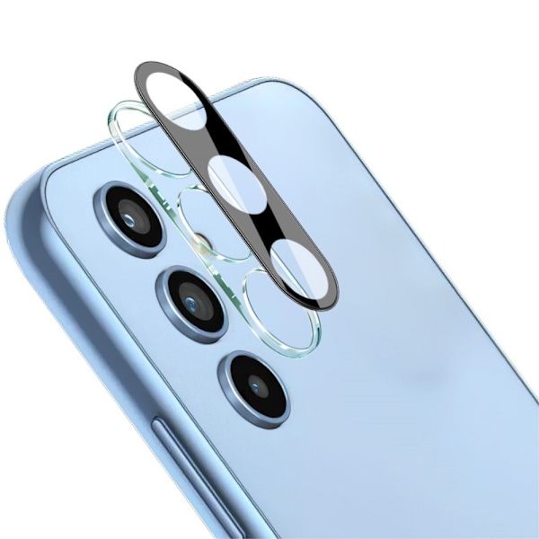 IMAK kameraskydd i glas med linsskydd i akryl för Samsung Galaxy A54 - Svart Upplaga Svart