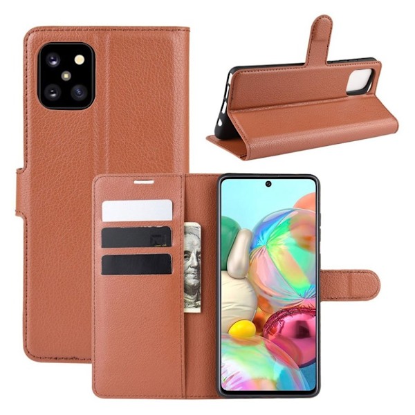 Classic Samsung Galaxy Note 10 Lite flip etui - Brun Brown