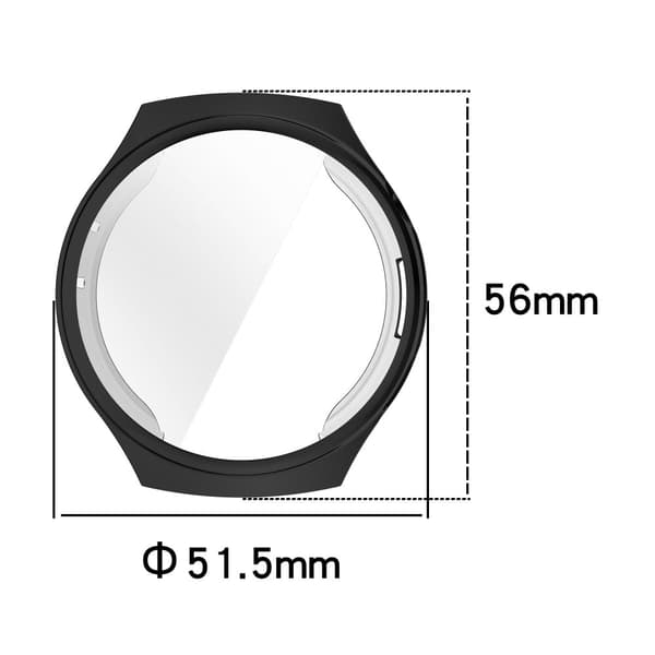 Huawei Watch 4 Pro Flexible Watch Case Anti Scratch Full Coverage Protective Cover - Sähkökromattu Ruusukulta Pink