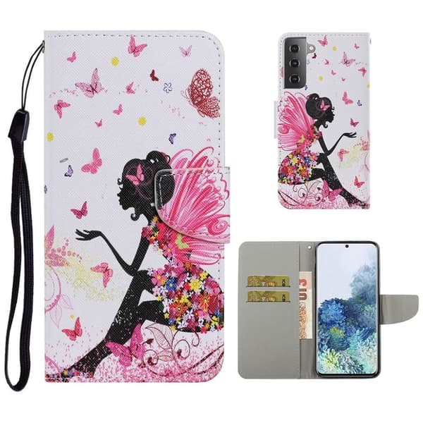Wonderland Samsung Galaxy S21 Flip etui - Skønhed Multicolor
