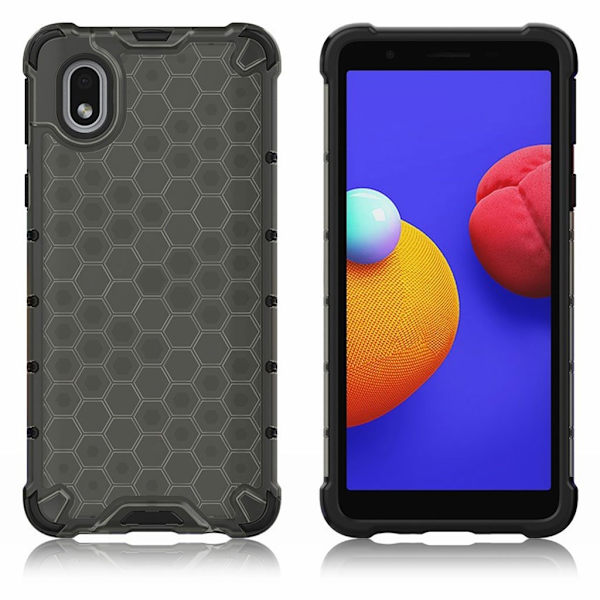 Bofink Honeycomb Samsung Galaxy A01 Core Etui - Sort Black