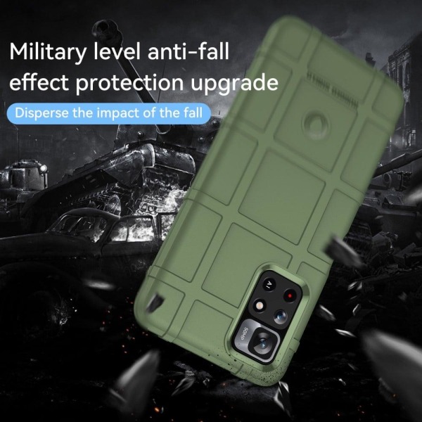 Rugged Shield Xiaomi Redmi Note 11T 5G skal - Grön Grön