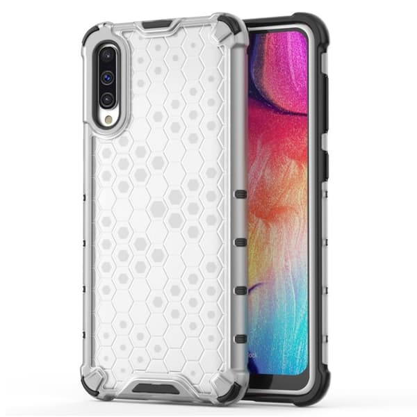 Bofink Honeycomb Samsung Galaxy A50 cover - Hvid White