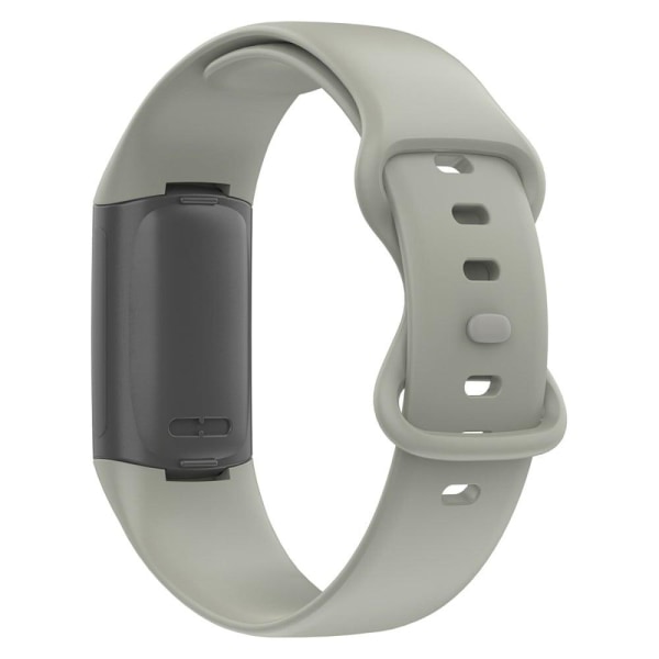 Fitbit Charge 5 enkelt TPU-klockarmband med 8-format spänne - Grå Silvergrå