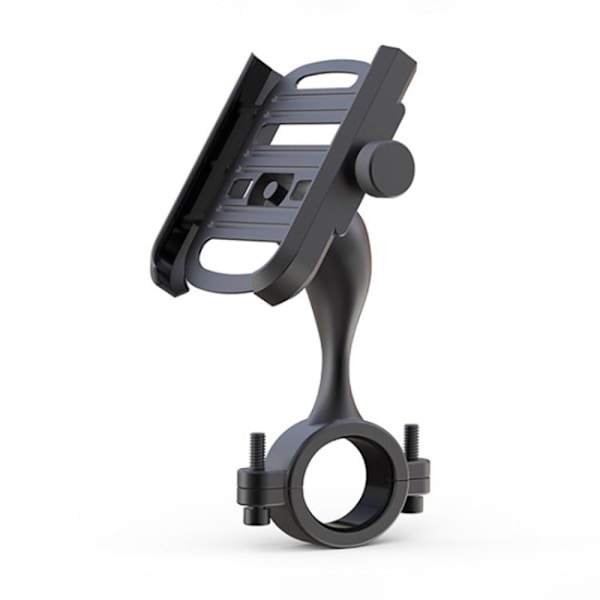 Universal cykeltelefonholder i aluminiumslegering - Sort / Styr Black