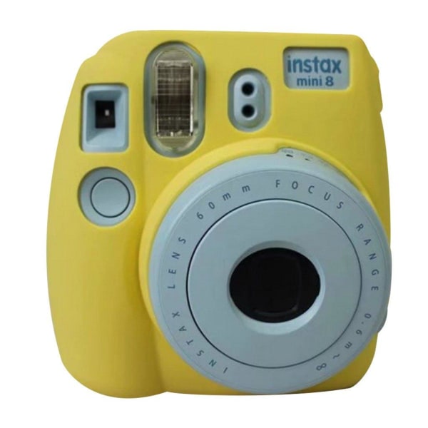 Fuji Instax Mini 8 beskyttelsesetui i blødt silikone - Gul Yellow