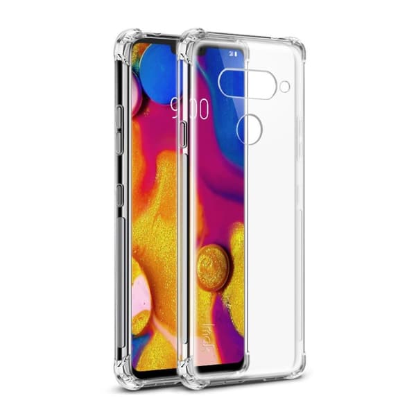 Imak LG V40 Thinq Anti-Drop Glatt Overflate Etui - Transparent Transparent