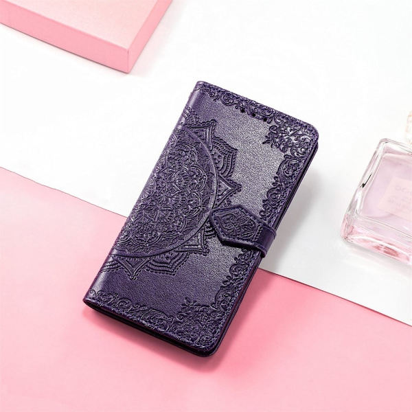 Mandala Samsung Galaxy A03 Core Flippetui - Lilla Purple