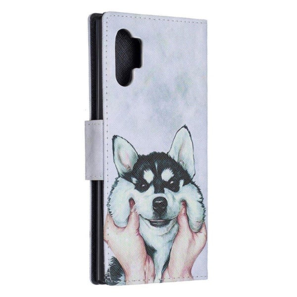 Wonderland  Samsung Galaxy Note 10 Pro flip etui - Hund White