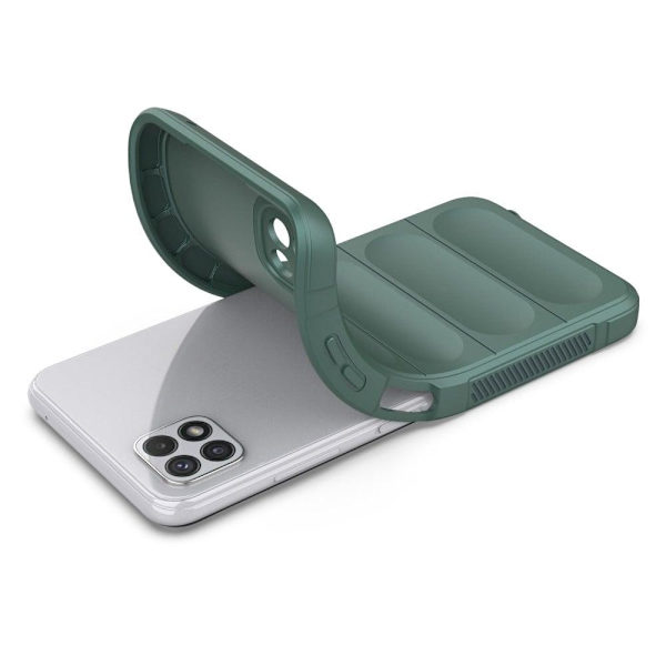 Blødt grebsformet cover til Samsung Galaxy A22 5G - Grøn Green