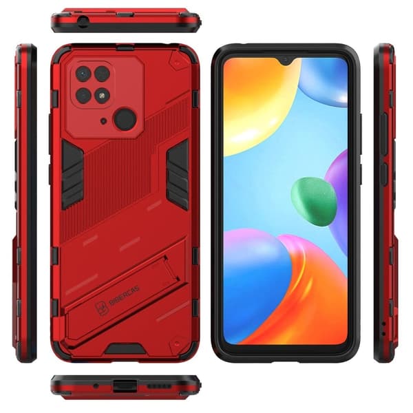 Matt flytende silikondeksel for Xiaomi Redmi 10C - Rød Red