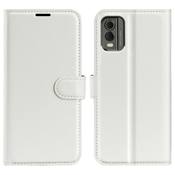 Classic Nokia C32 Läppäkotelo - Valkoinen White