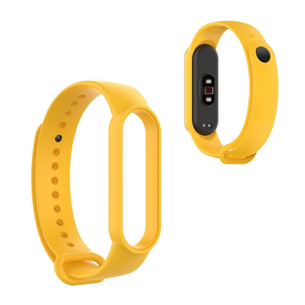 Xiaomi Mi Smart Band 6 / 5 blank silikone-urrem - Gul Yellow