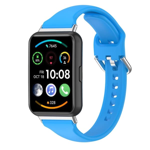 Enkel silikoneurrem til Huawei Watch Fit 2 - Blå Blue