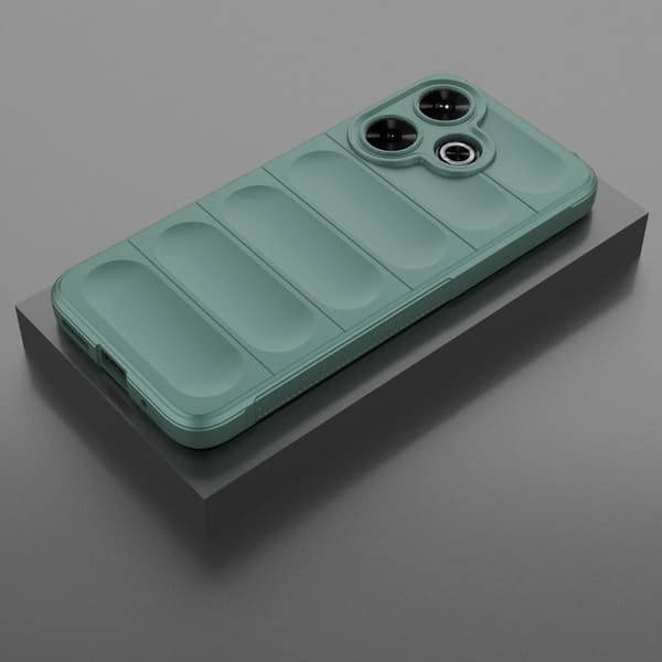 Mjukt greppformat Xiaomi Redmi 13 / Xiaomi Redmi Note 13R skal - Grön Grön