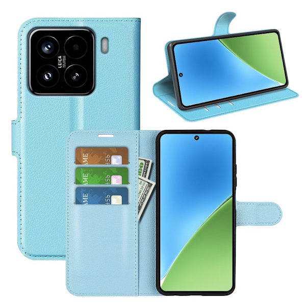 Klassisk Xiaomi 15 flip etui - Blå Blue