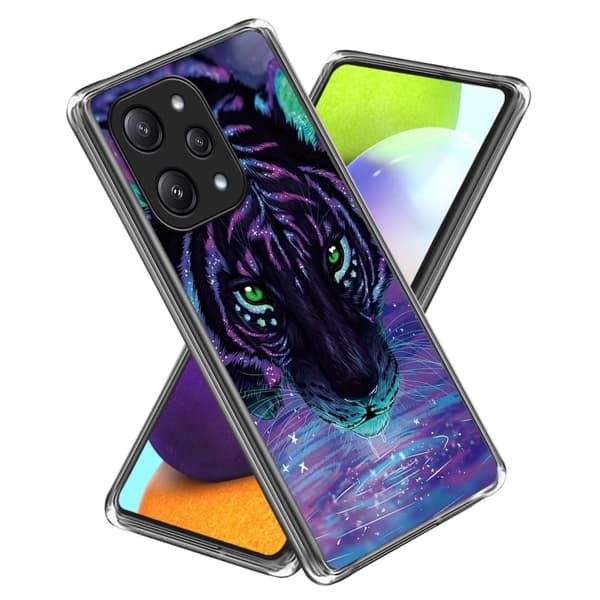 Deco Xiaomi Redmi 12 skal - Nattlig Tiger Lila
