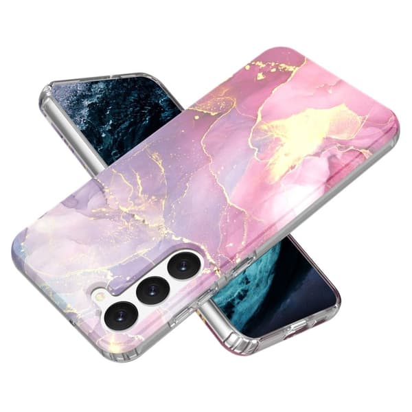 Marmormotiv Samsung Galaxy S23 Plus skal - Ros Rosa
