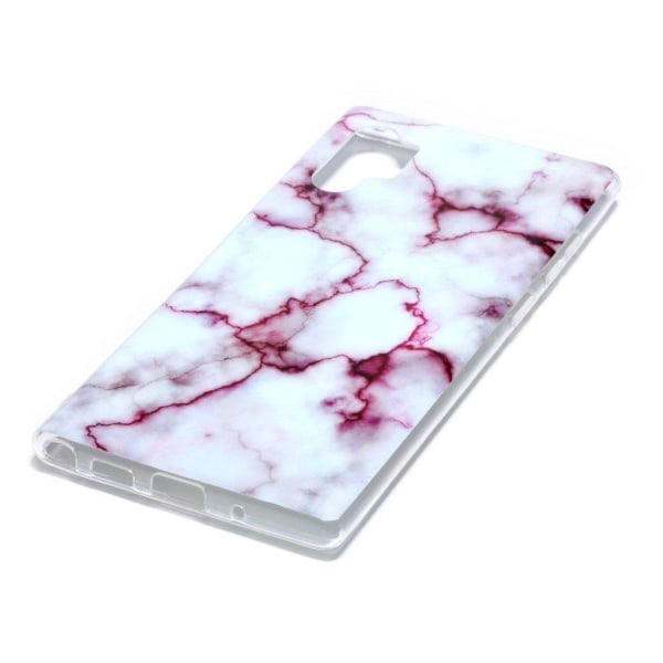 Marble Samsung Galaxy Note 10 Pro kuoret - Ruusu / valkoinen White