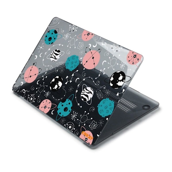 HAT PRINCE MacBook Pro 14 M1 / M1 Max (A2442, 2021) rymdmänniska mönster stilskydd - Planeter multifärg