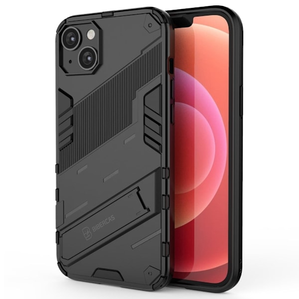 Shockproof Hybrid Suojakuori With A Modern Touch For iPhone 14 Plus - Musta Black