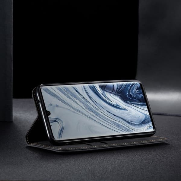 Jeans Xiaomi Mi CC9 Pro / Note 10 / 10 Pro Flip etui - Svart Black
