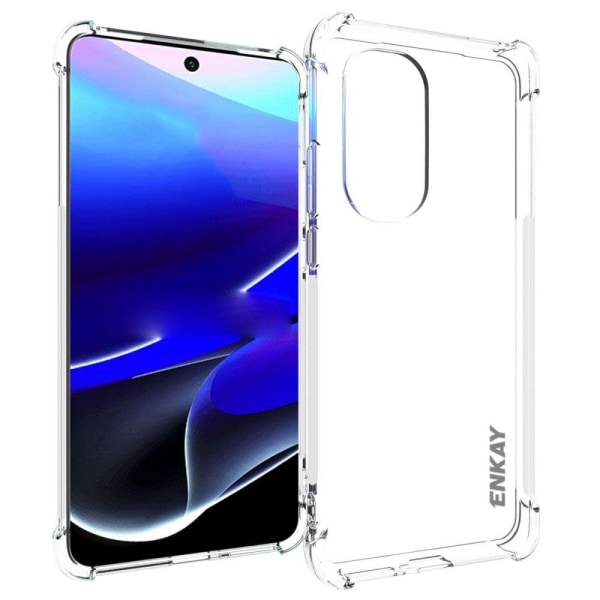 ENKAY klart faldsikkert etui til Motorola Moto Edge 2022 Transparent