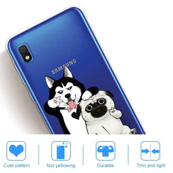 Deco Samsung Galaxy A10 cover - To Hunde White
