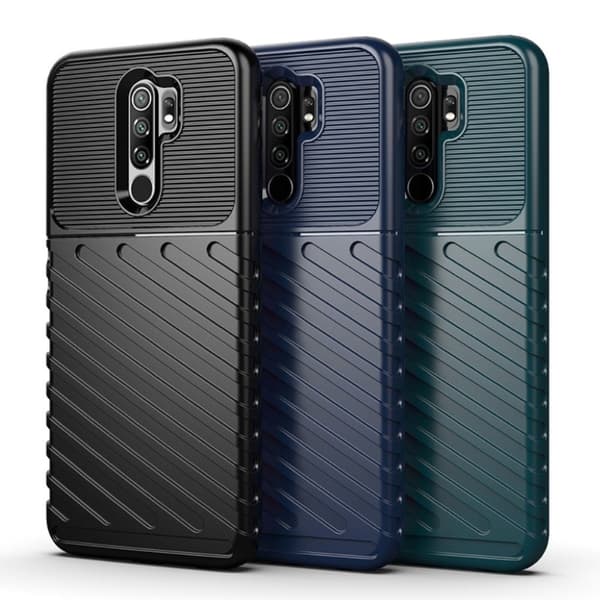 Thunder Xiaomi Redmi 9 Etui - Svart Black
