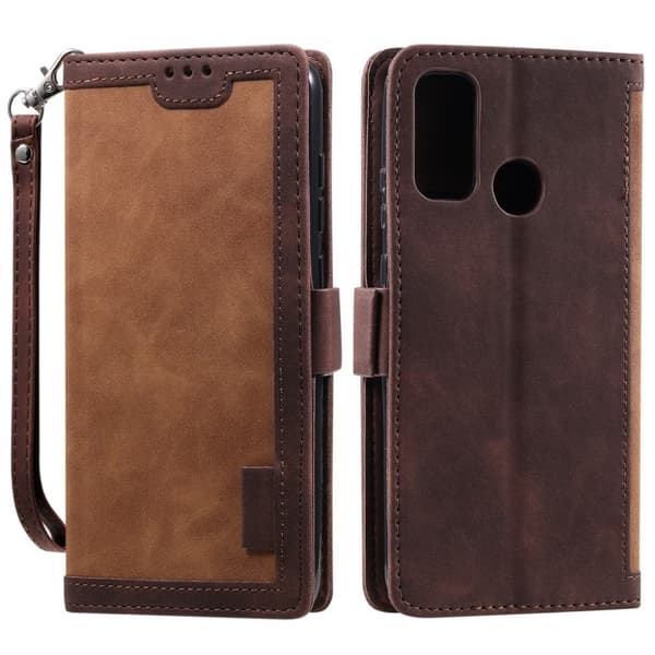 Surburbian Samsung Galaxy A21s flip-etui i lær - Brun Brown