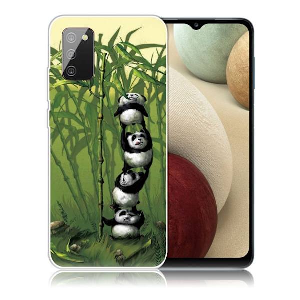 Deco Samsung Galaxy A02s kotelot - Panda Ja Bambu Green