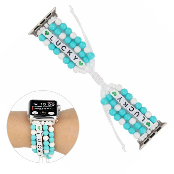 Apple Watch Series 6 / 5 40mm braid style rem - blå Blue