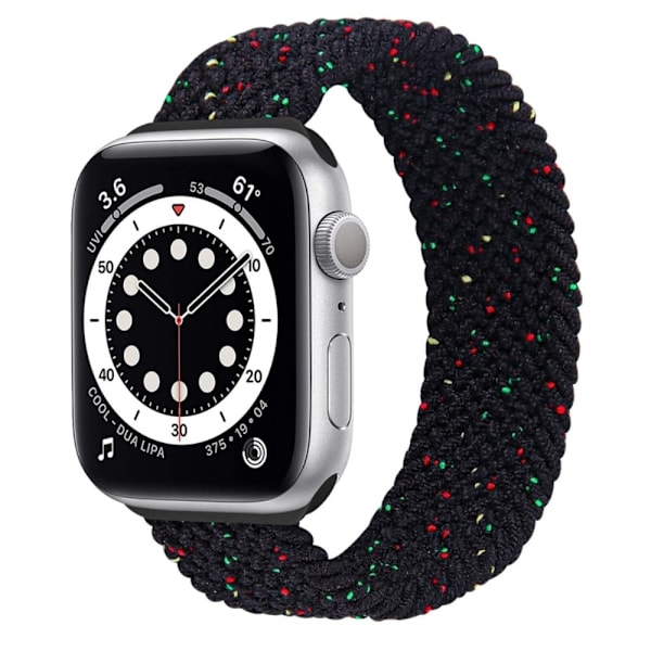 Apple Watch Series 8 (41 mm) klockarmband i elastisk nylon - Färg Svart Storlek: L Svart