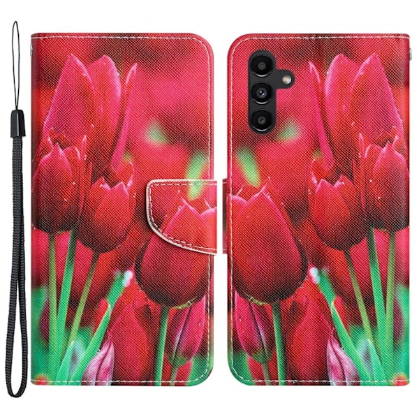 Wonderland Samsung Galaxy A24 4G Flip Etui - Tulip Red