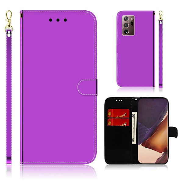 Mirror Samsung Galaxy Note 20 Ultra Flippetui - Lilla Purple