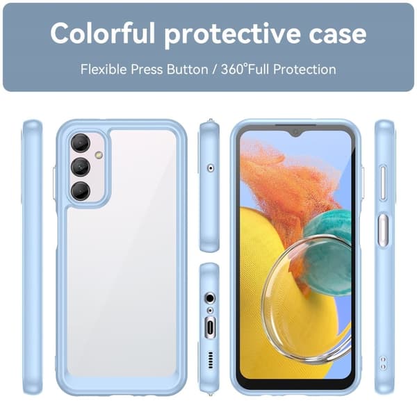 Samsung Galaxy M14 smart akryldeksel - Blå Blue