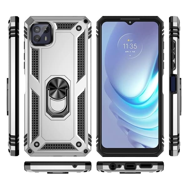 Bofink Combat Motorola Moto G50 5G skal - Silver/Grå Silvergrå
